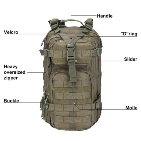 35L Tactical Hiking Backpack