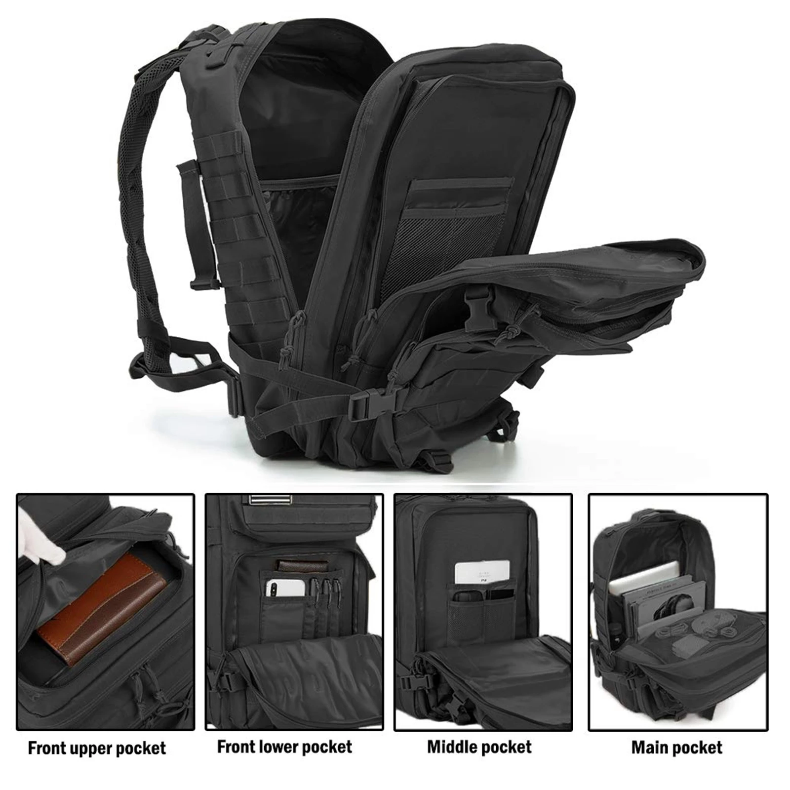 Expandable 40L/65L Outdoor Backpack - Image 4