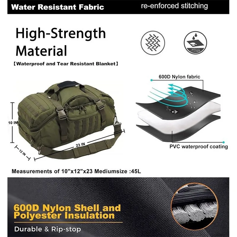 3-Way Travel Duffel Backpack - Image 2