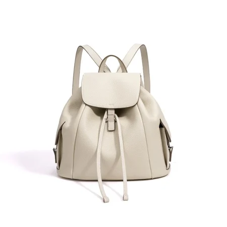 Leather Drawstring Anti-Theft Backpack