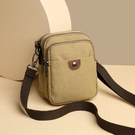 Mini Canvas Crossbody Bag