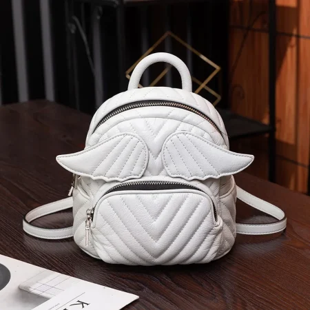 Wing Detail PU Mini Backpack