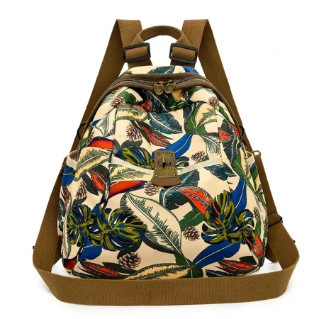 Botanical Print Oxford Backpack