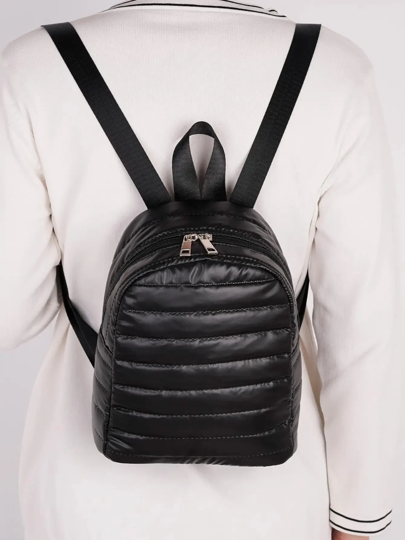 Soft Texture Mini Backpack