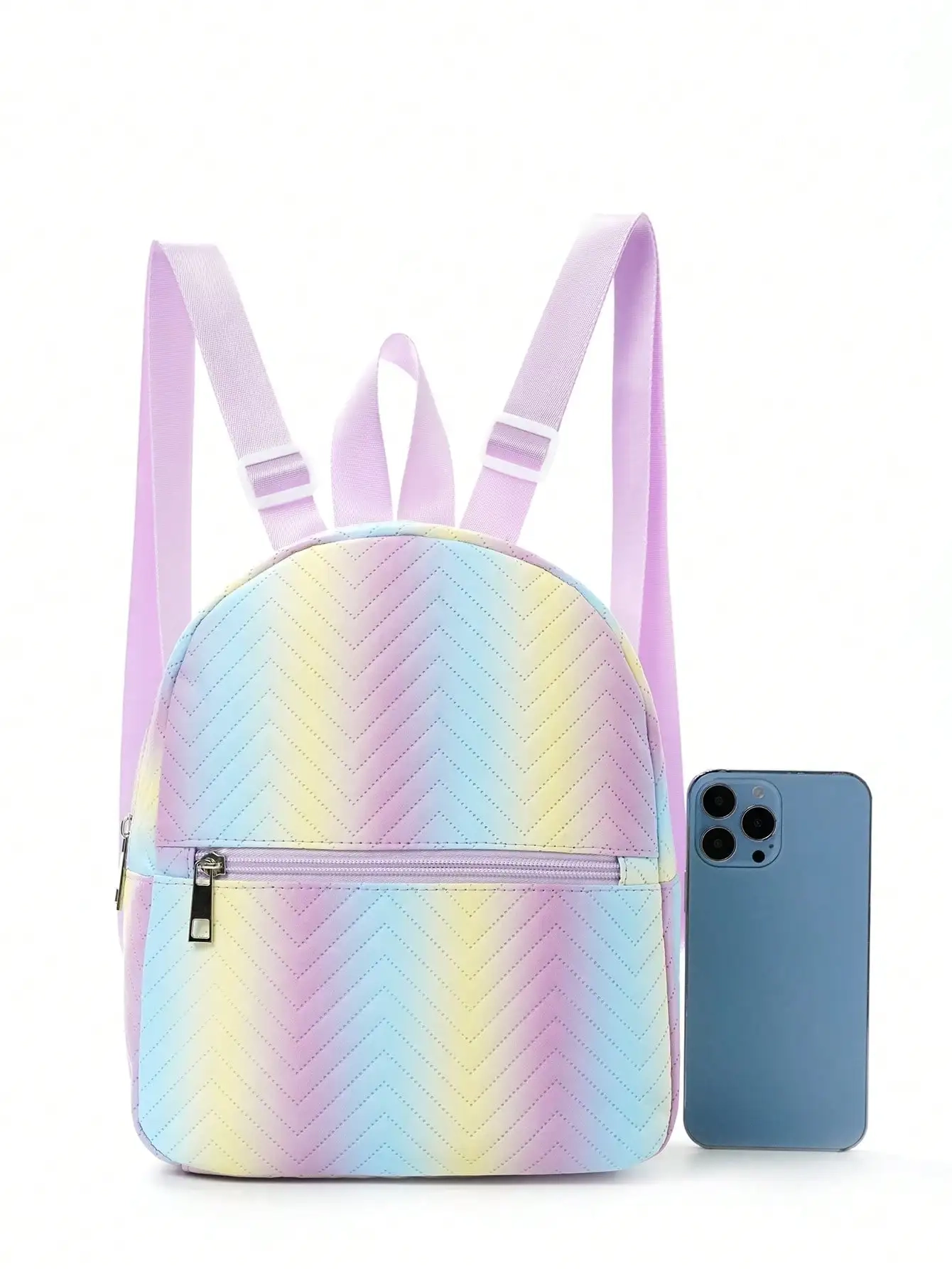Rainbow Chevron Backpack - Image 5