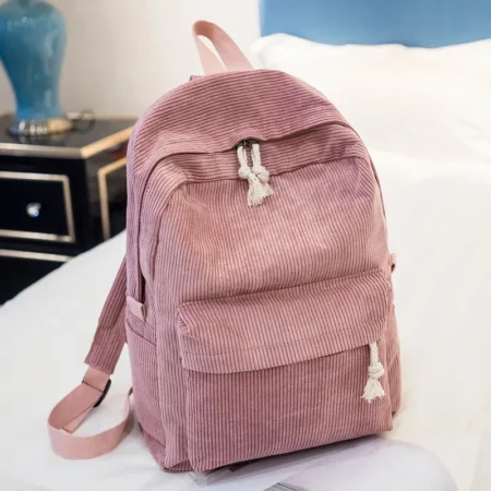 Large Corduroy Laptop Backpack