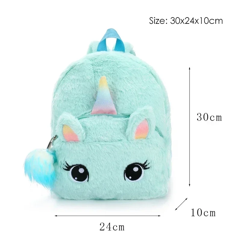 Plush Unicorn Mini Backpack - Image 7