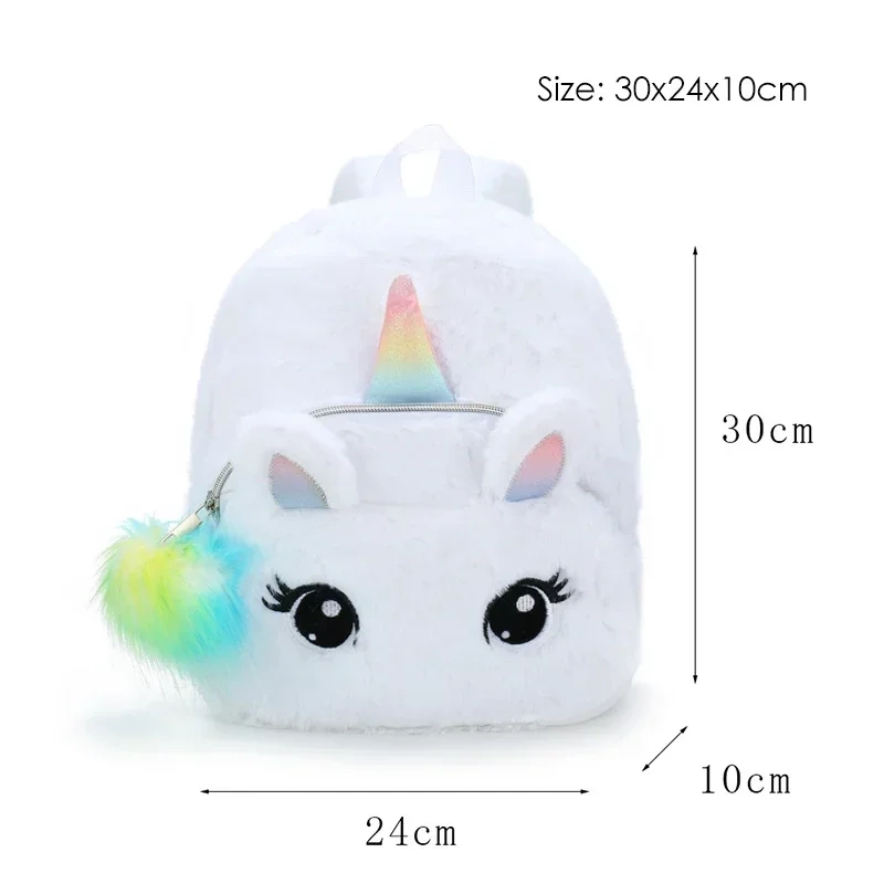 Plush Unicorn Mini Backpack - Image 8