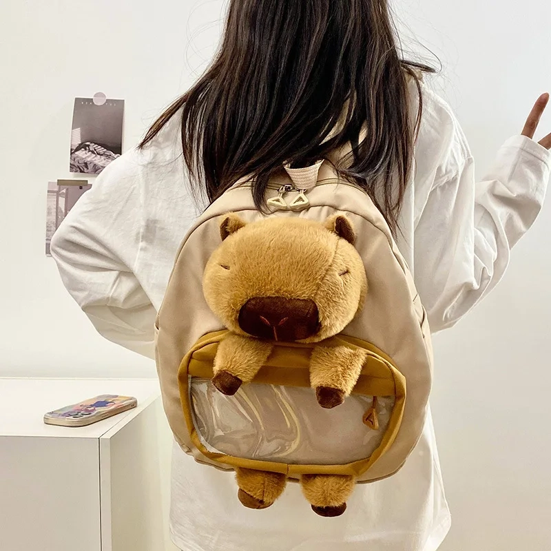 Capybara Cartoon Backpack
