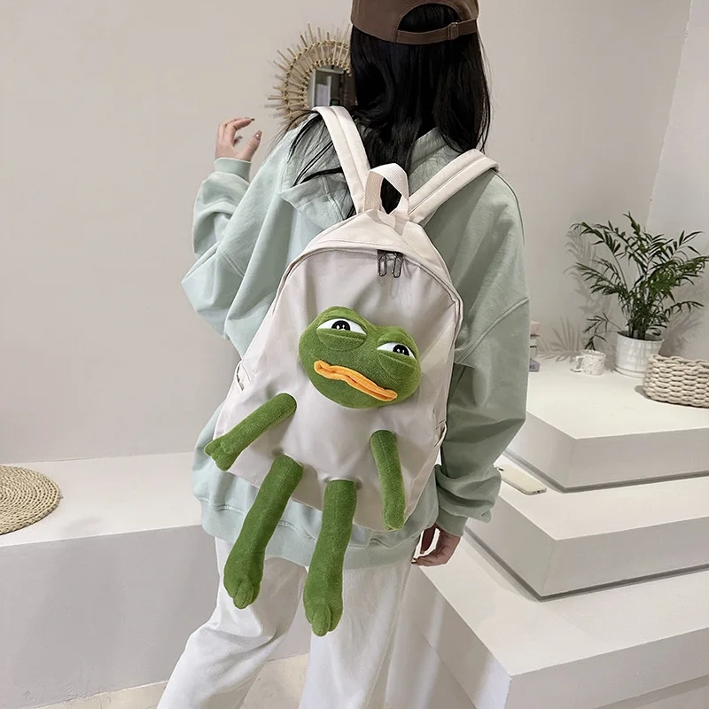 Frog Cartoon School Backpack - Image 2