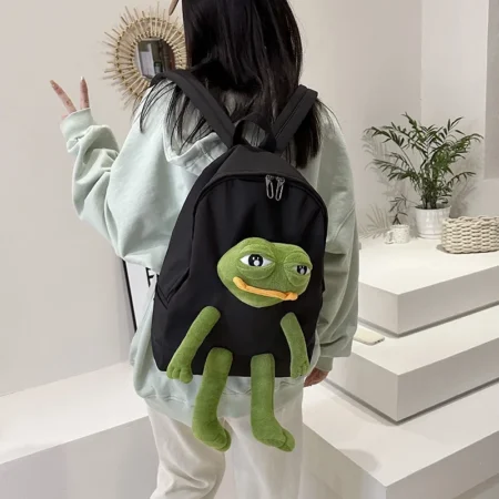 Frog Cartoon School Backpack
