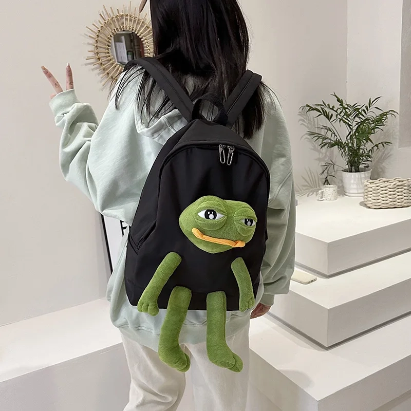 Frog Cartoon School Backpack