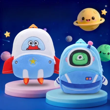 Space Theme Plush Mini Backpack