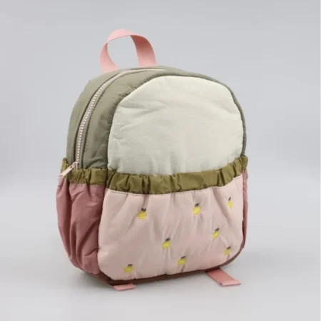 Apple Embroidered Mini Backpack