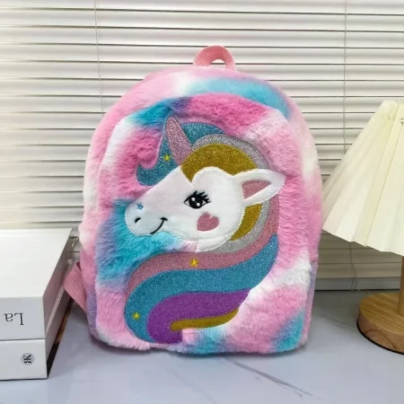 Plush Unicorn School Backpack