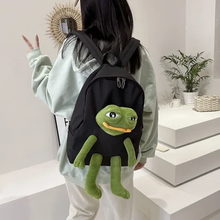 Frog Cartoon School Backpack